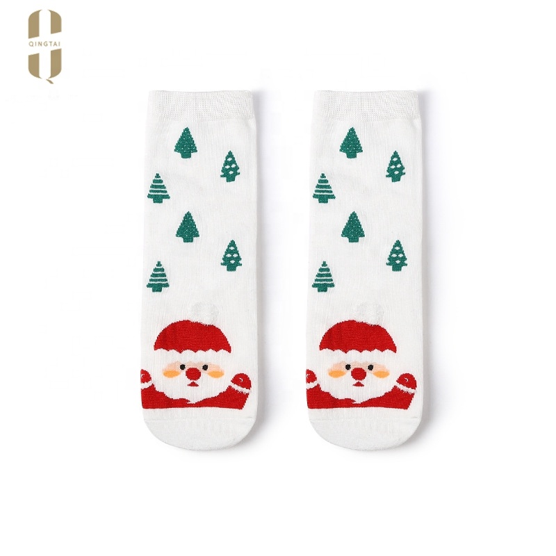 Wholesale winter warm thick floor funny christmas cozy women socks