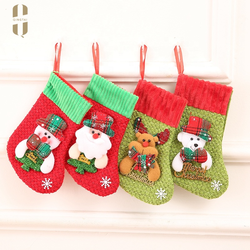 Bulk wholesale decoration snowman light up box gift christmas socks