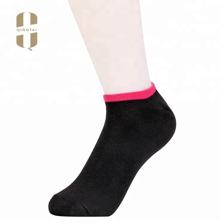 Wholesale 100% cotton women fashion joint ankle socks