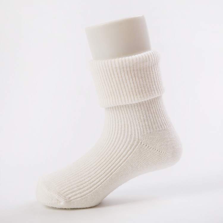 custom logo white breathable cute cotton kids baby girl tube sock