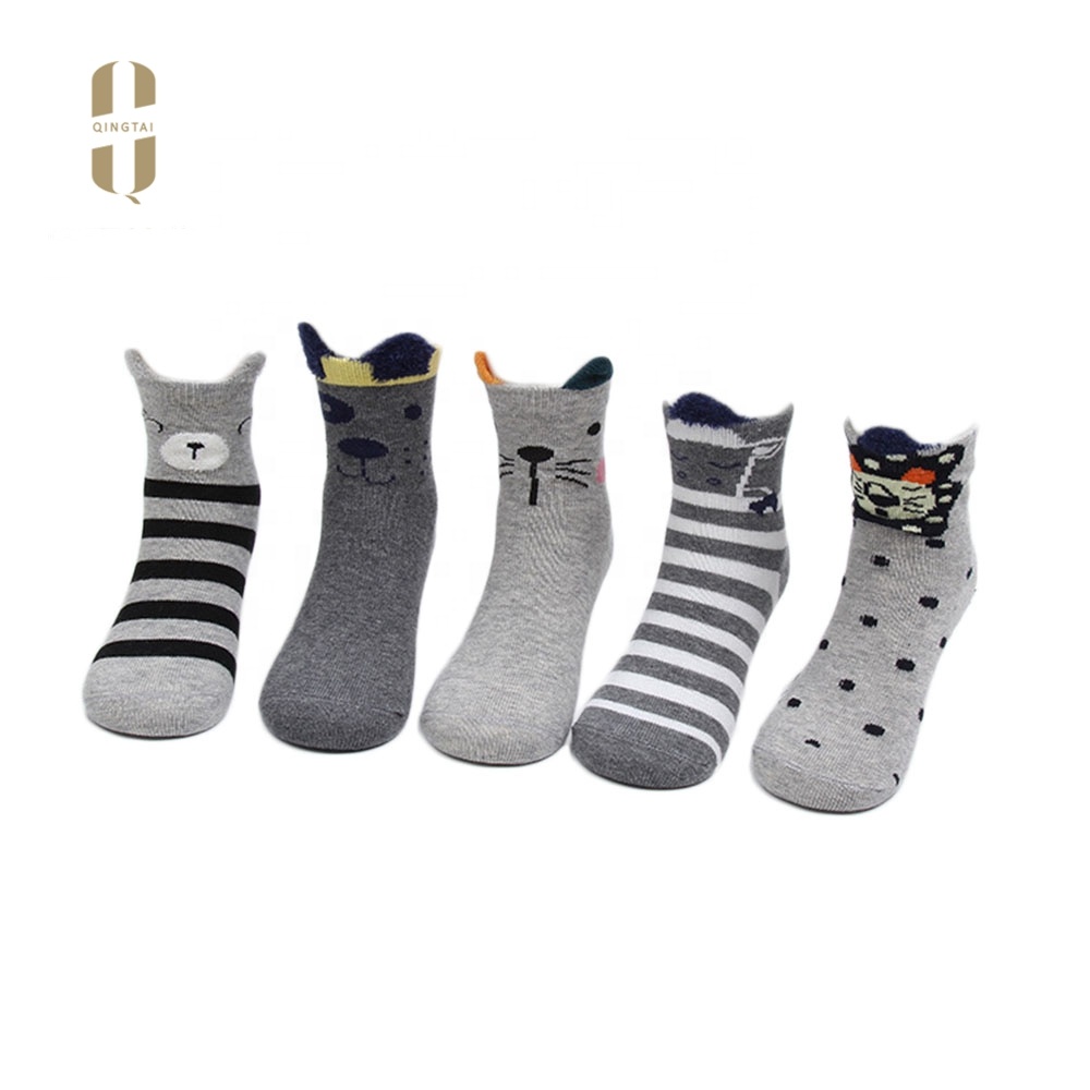 Lovely cartoon funny 3d animal teen young girl cartoon tube socks
