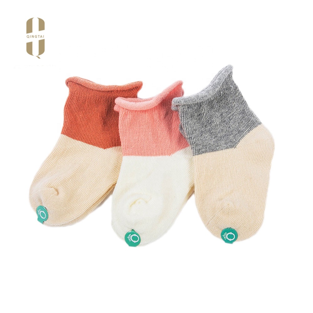 Wholesale top quality babys combed cotton kids 100% cotton socks