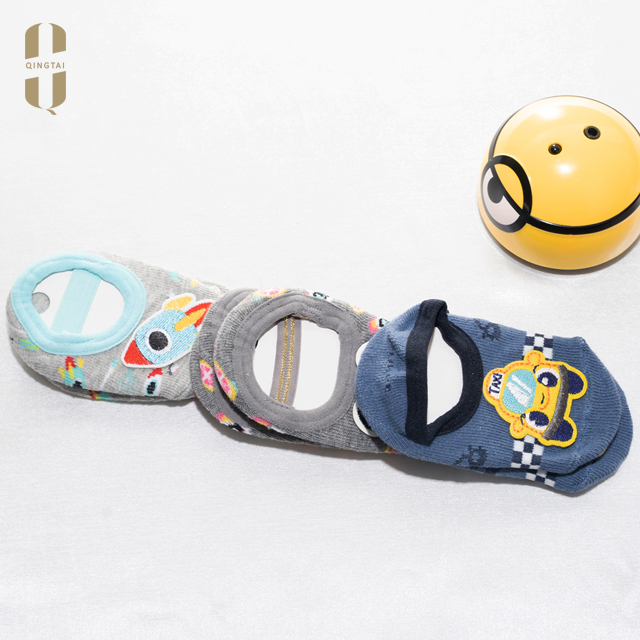 Baby children cotton Ballerina socks with cartoon animal applique