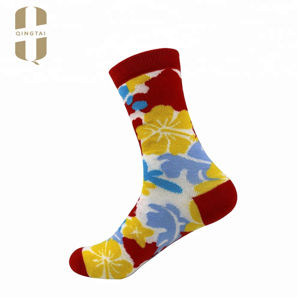 Wholesale unisex colorful art tube socks women funky happy socks
