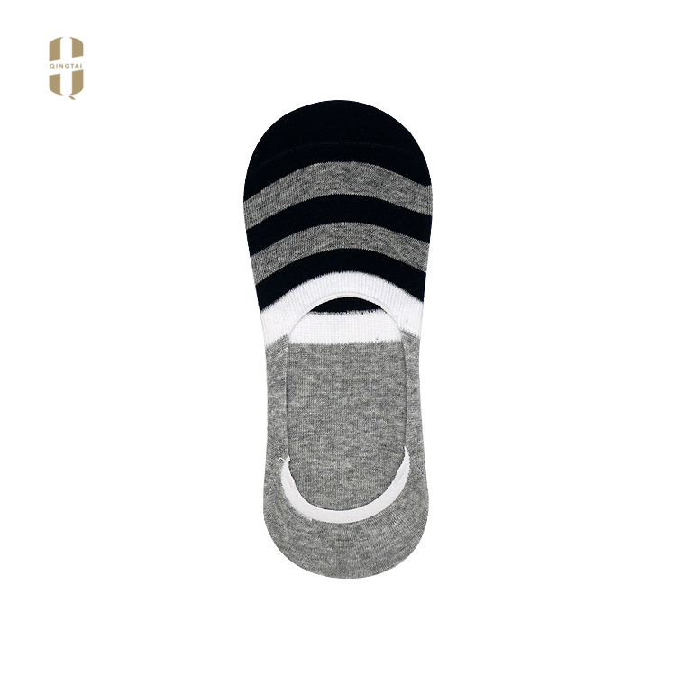 Wholesale custom logo fashion invisible cotton low cut men boat socks