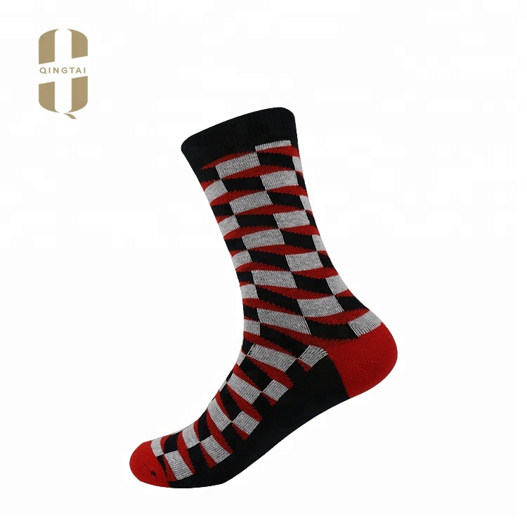 Wholesale custom logo sox knitted fashion colorful happy socks