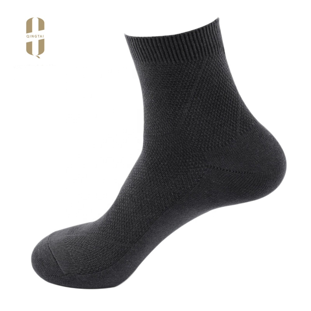 Wholesale double needles free size breathable crew men man sock