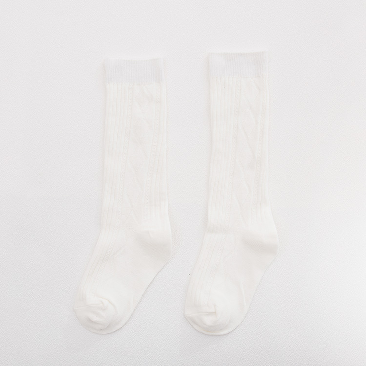 High quality happy fashion kid sknee high stocking baby socks