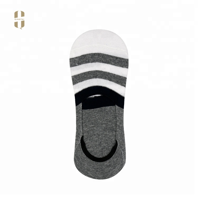 OEM custom all cotton mens casual boat ankle low cut no show socks