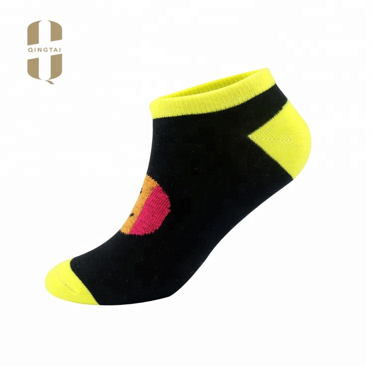Export funny fashionable invisible cotton ankle men socks