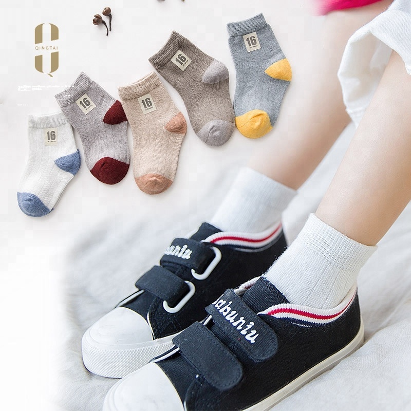 Wholesale breathable comfortable all cotton digital kid tube socks