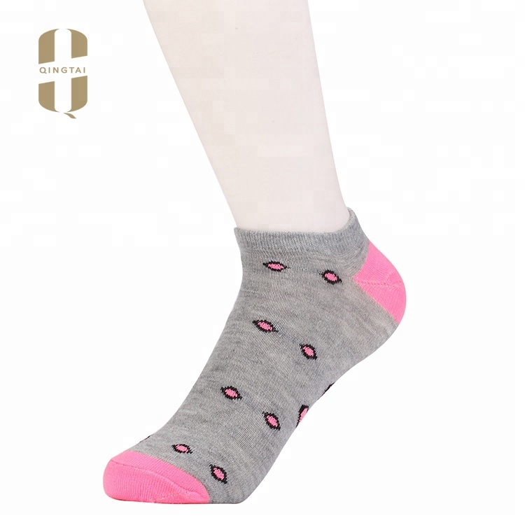 Custom breathable fashion design cotton women ankle socks