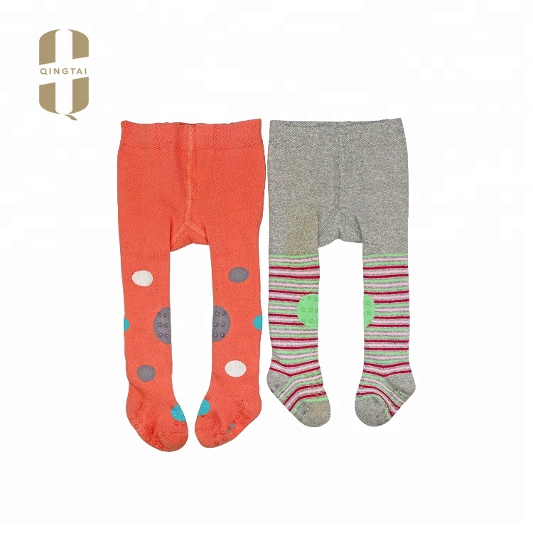 Custom made cheap anti slip baby cotton pantyhose tights