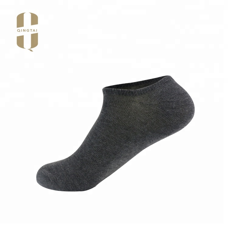 Wholesale soft all cotton no-show fit thick sport men socks