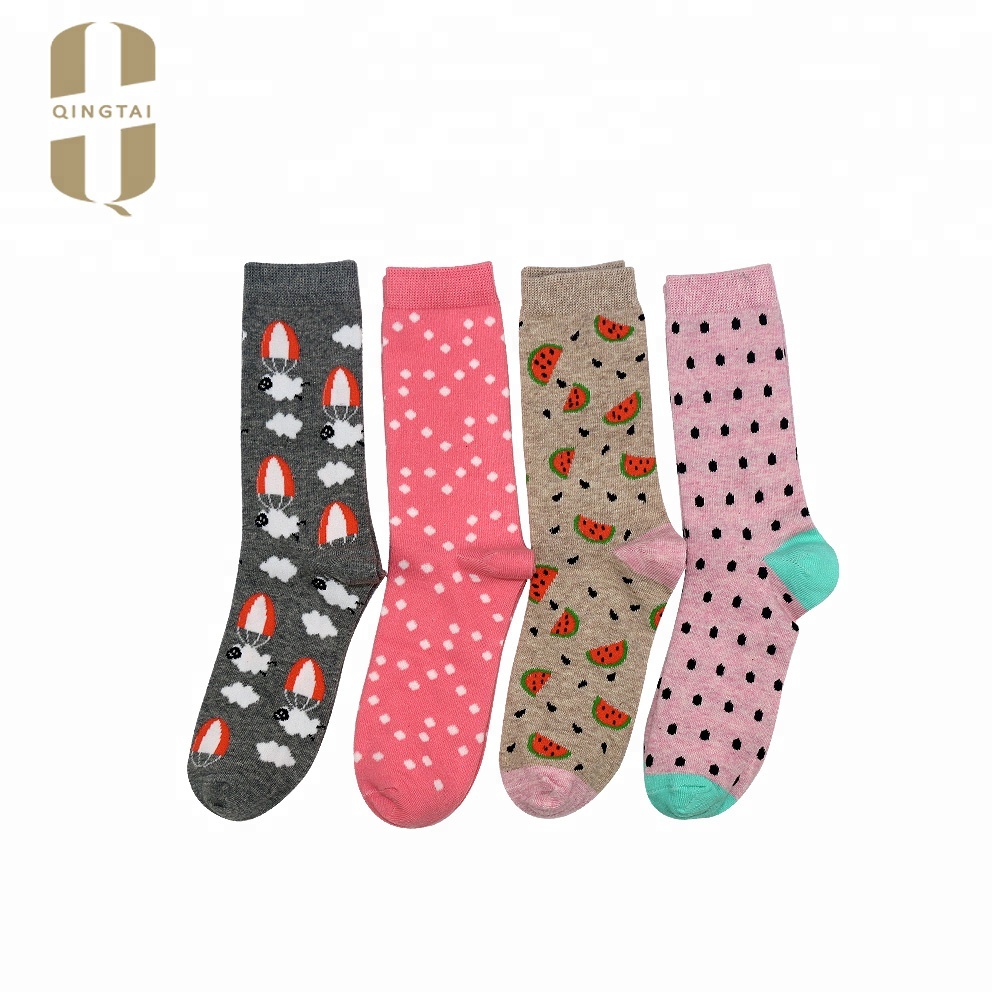 China factory cheap wholesale 100% cotton hot teen girls tube socks