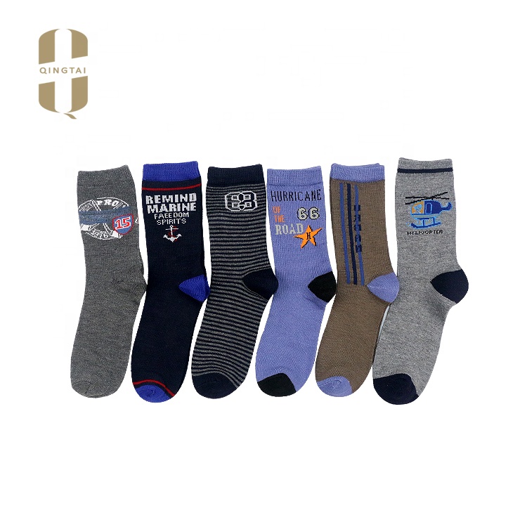 Custom korean style heated fancy 100% cotton kids winter socks