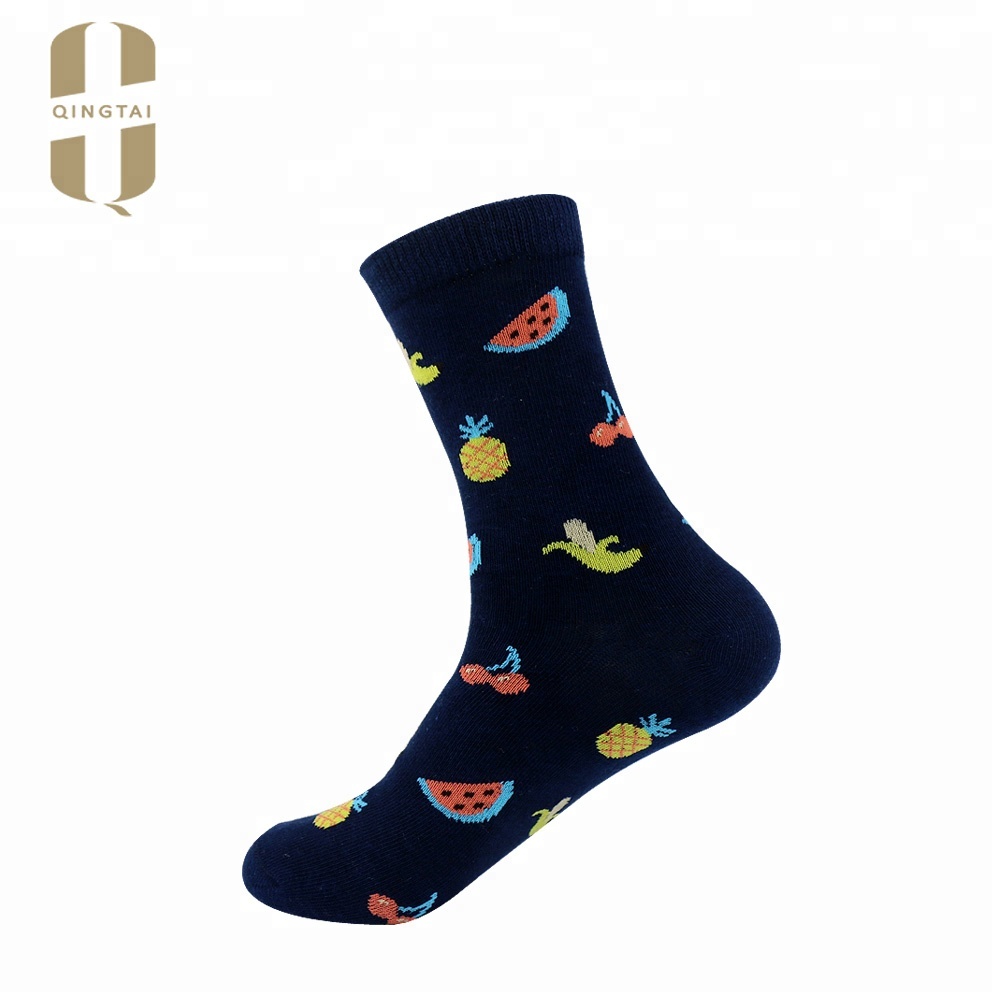 China manufacturer cheap price custom knitted crew cotton sock