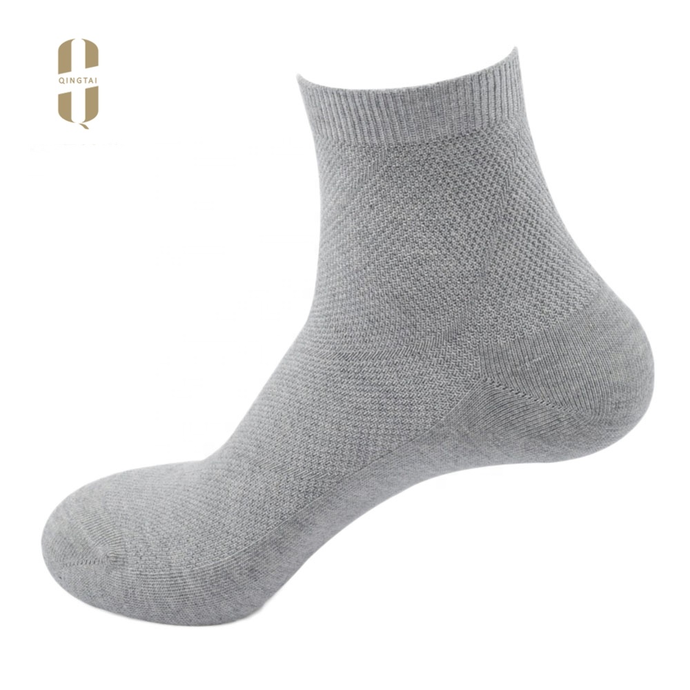 Wholesale double needles free size breathable crew men man sock