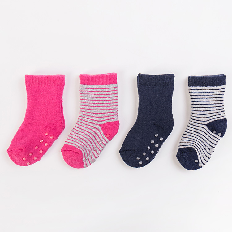 Custom high quality funky long premium baby plain socks for kids
