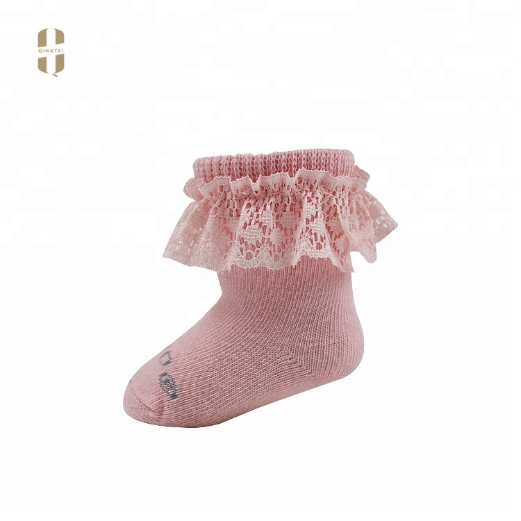 Bulk wholesale fancy girls newborn baby cute white lace socks