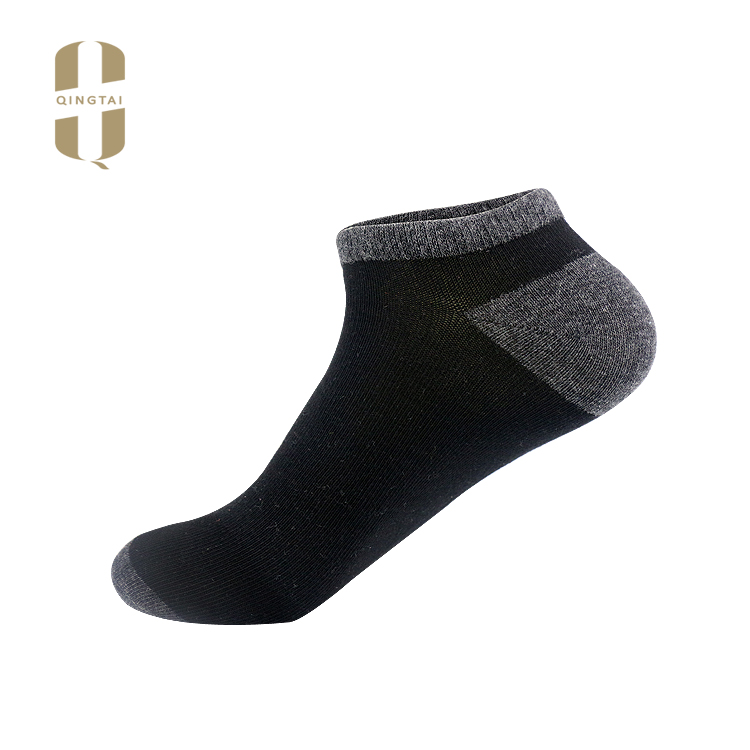 Wholesale soft all cotton no-show fit thick sport men socks