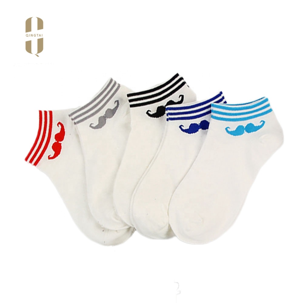 Custom women socks low cut stripe short ankle invisible cotton socks