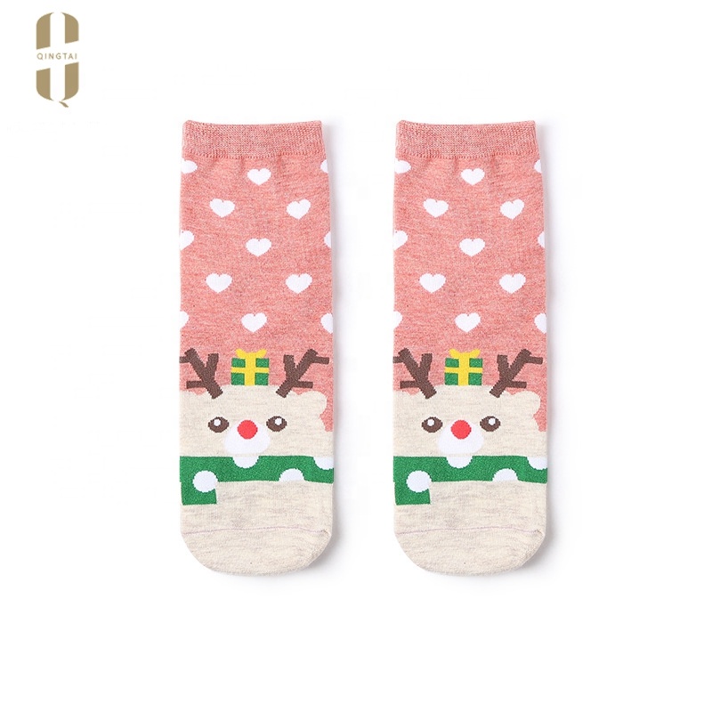 Wholesale winter warm thick floor funny christmas cozy women socks