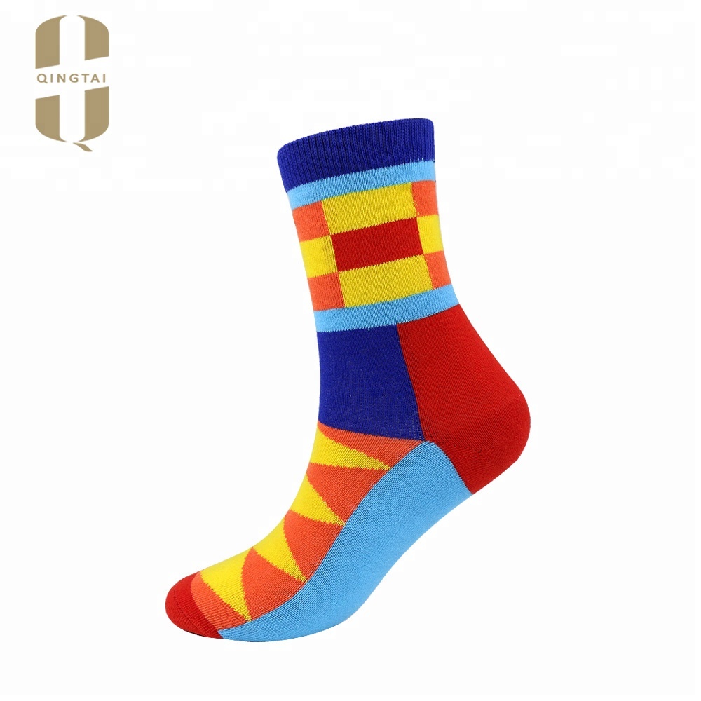 Wholesale unisex colorful art tube socks women funky happy socks