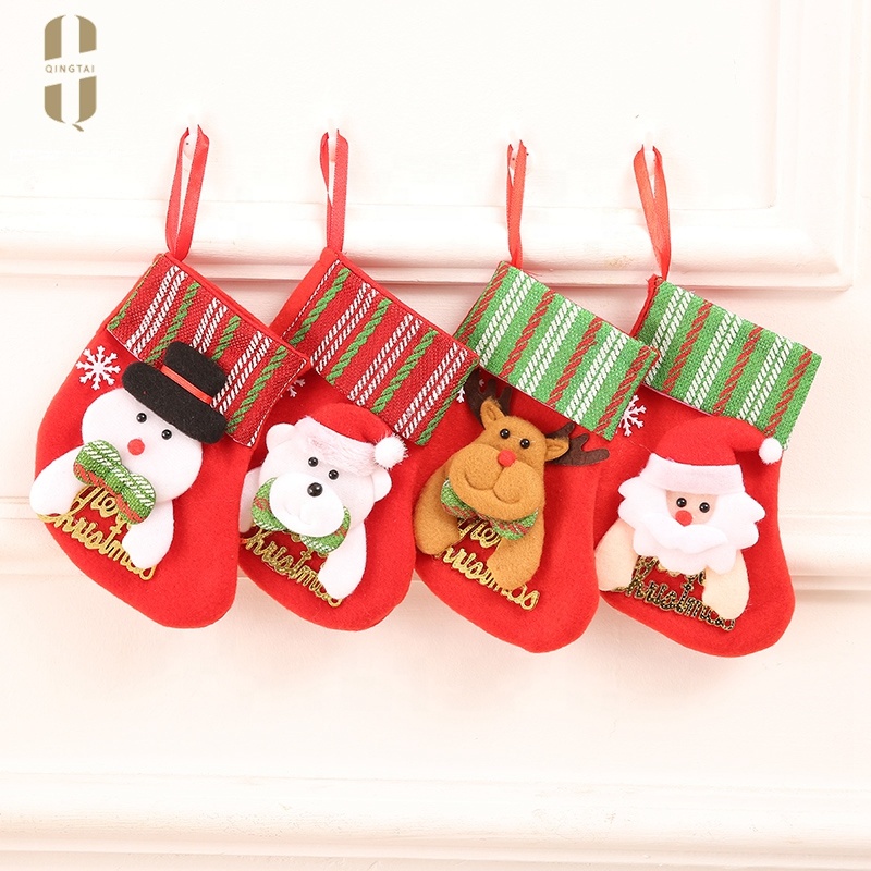 Bulk wholesale decoration snowman light up box gift christmas socks