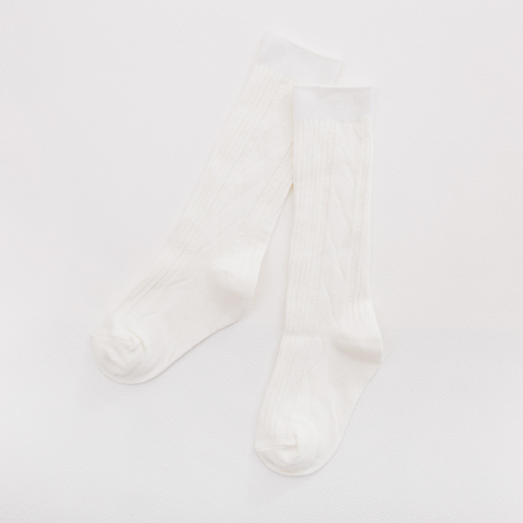 High quality happy fashion kid sknee high stocking baby socks