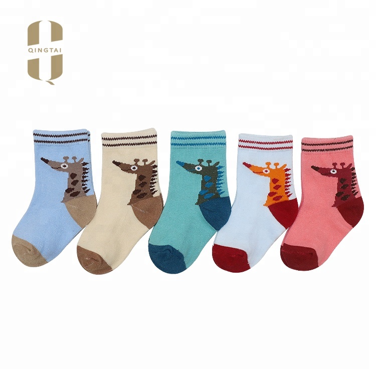 China socks factory 0-6 6-12 12-24 months baby cozy cartoon tube socks
