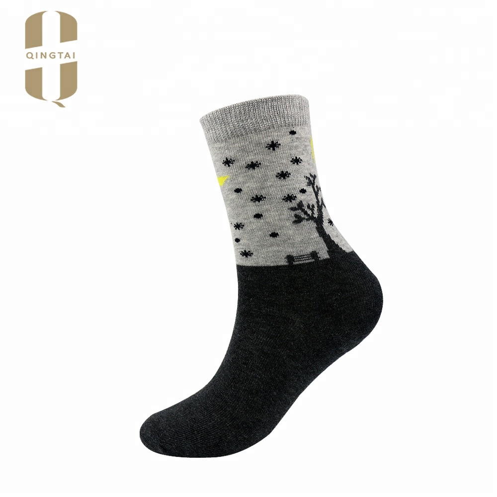 China hot sale korean style mid-calf length 100% cotton soft sock