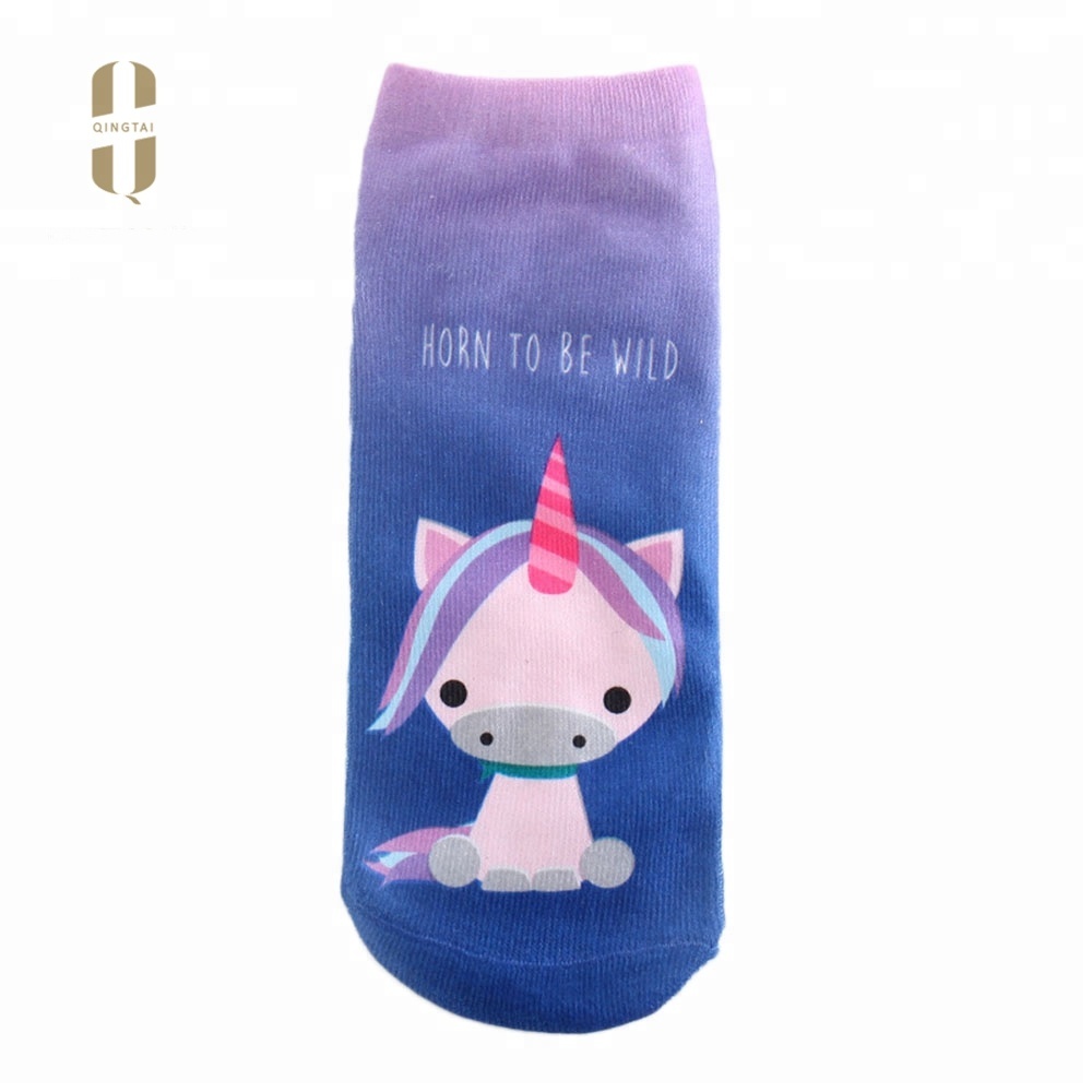 Fashion cotton wholesale cartoon funny cute animal print socks