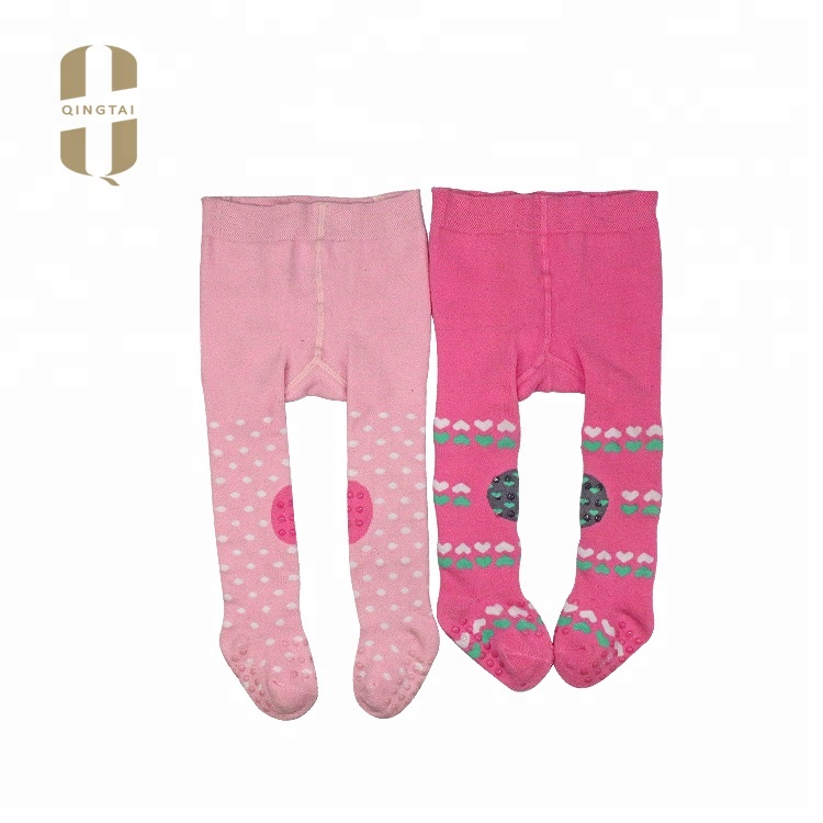 Custom made cheap anti slip baby cotton pantyhose tights