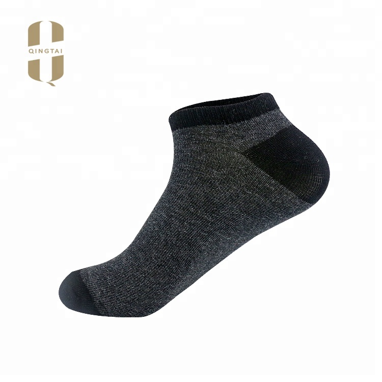 Wholesale soft all cotton no-show fit thick sport men socks