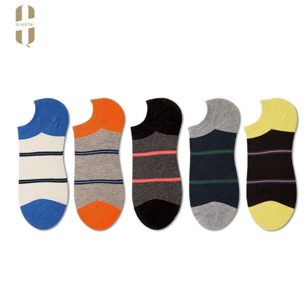 Custom colorful crazy fashion young man cozy boat socks