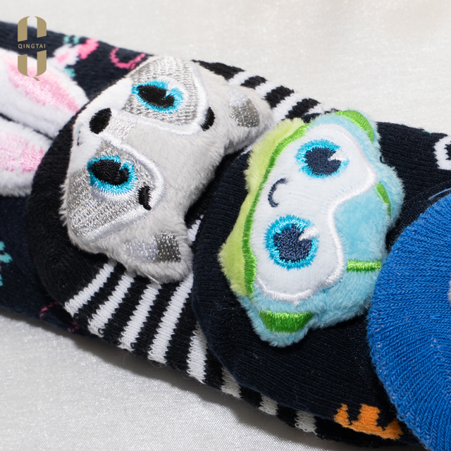 Baby Children cotton Ballerina socks with animal LED Applique