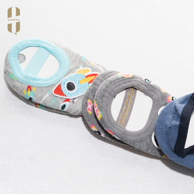 Baby children cotton Ballerina socks with cartoon animal applique