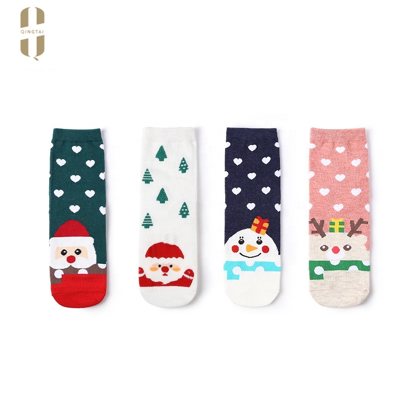 Wholesale winter warm thick floor funny christmas cozy women socks