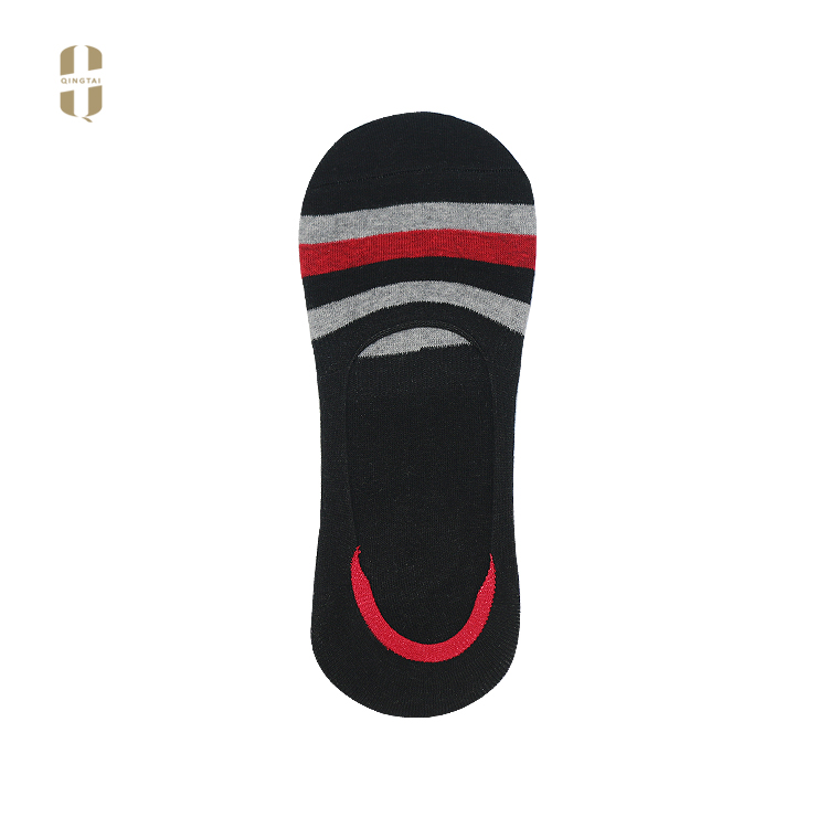 Wholesale custom logo fashion invisible cotton low cut men boat socks