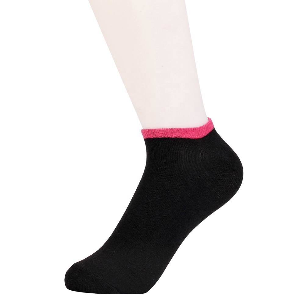 Export custom size 100% Cotton Women colorful ankle socks