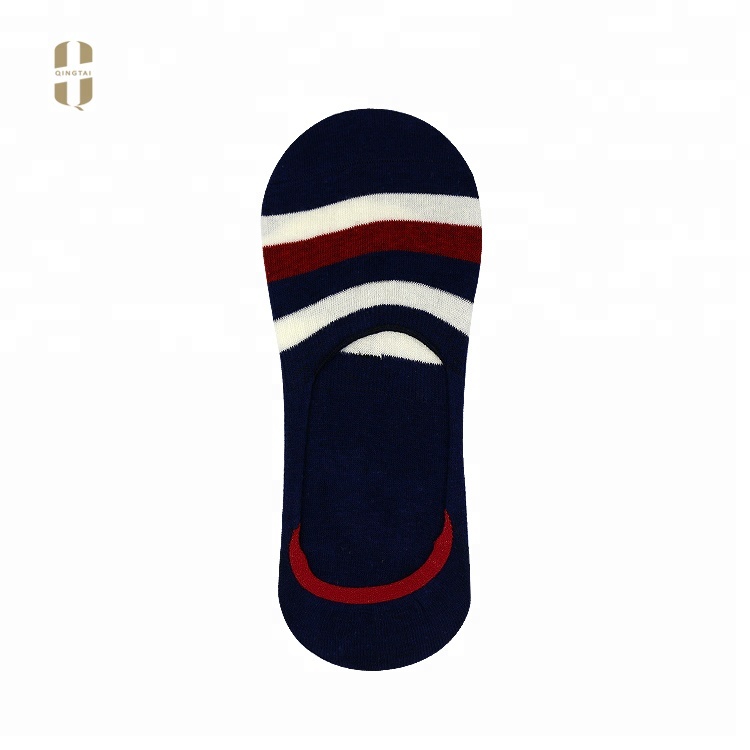 OEM custom all cotton mens casual boat ankle low cut no show socks