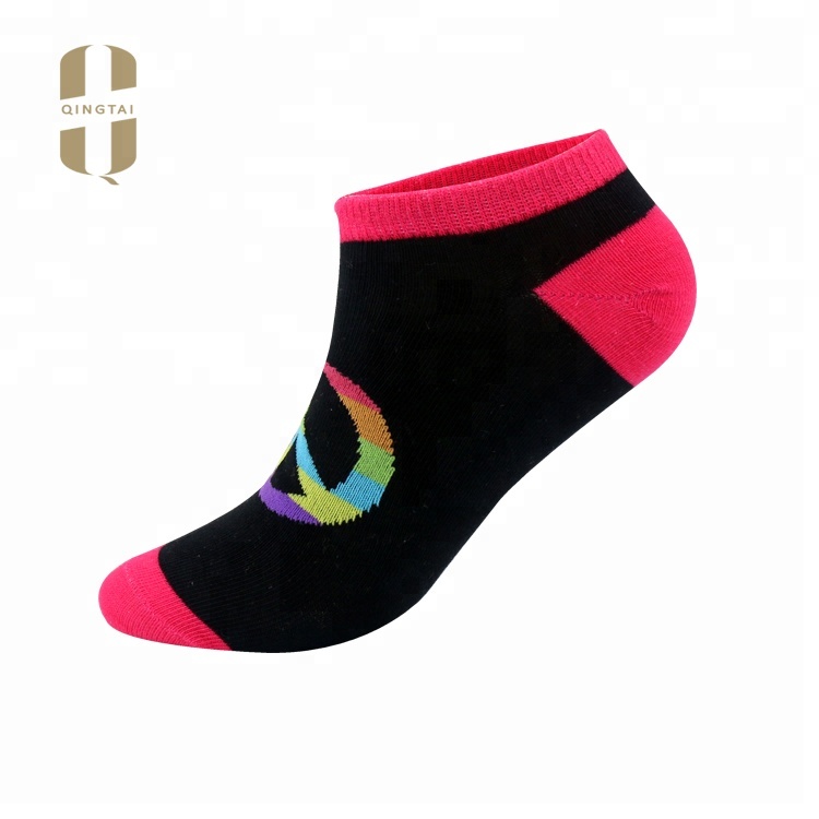 Export funny fashionable invisible cotton ankle men socks
