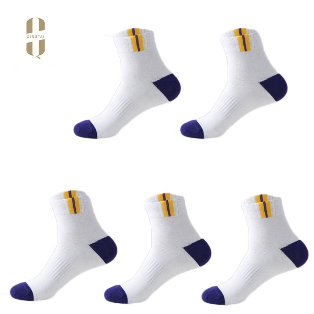 Custom logo all cotton sport football sox elite ankle basketball socks