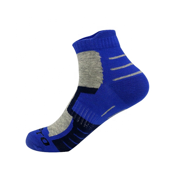 Wholesale custom logo sport basketball knit antibacterial low cut sport socks