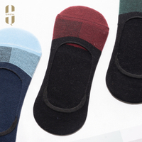 Men classic soft cotton multi footlet liner invisible socks