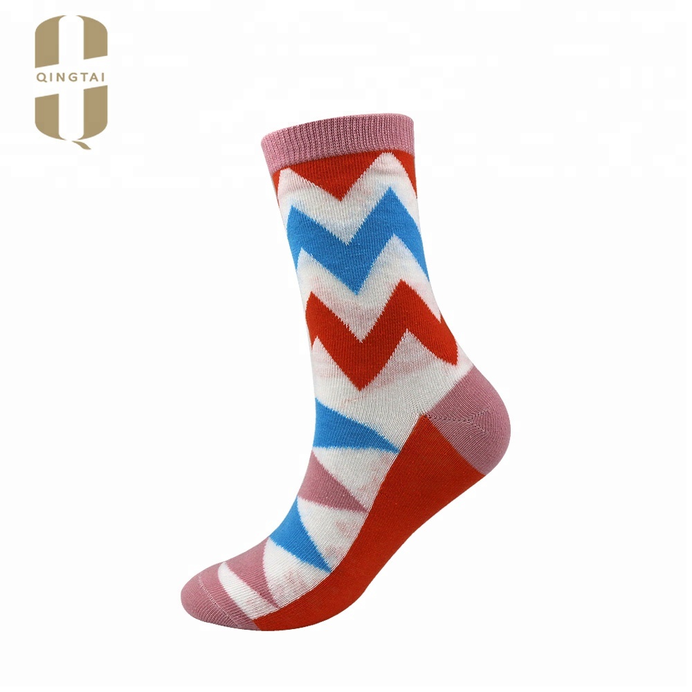 Wholesale unisex colorful art tube socks women funky happy socks