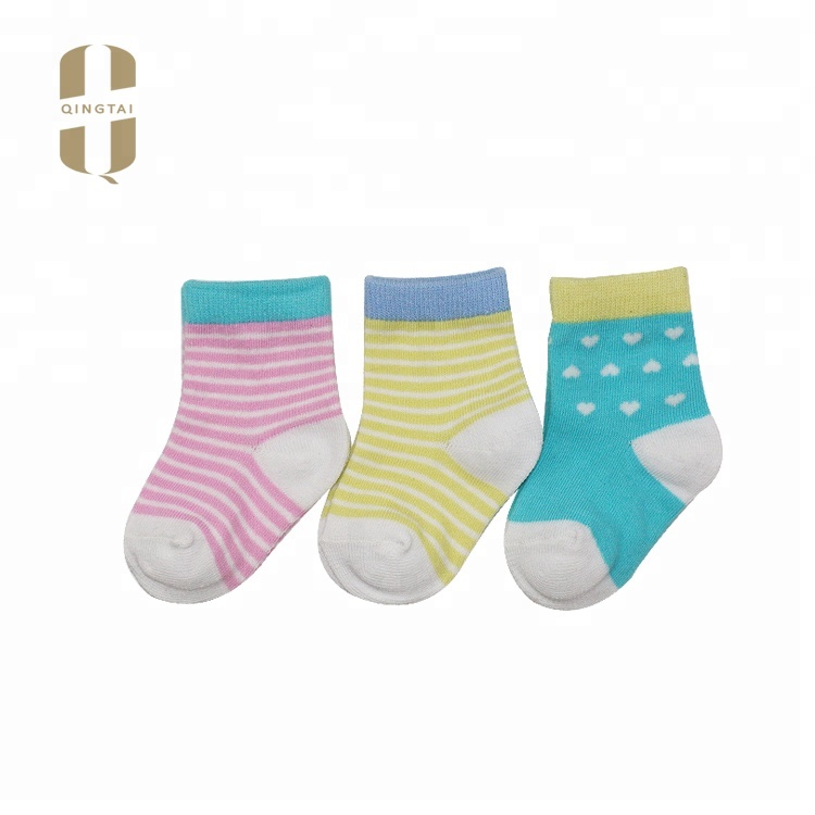 Custom cotton cute baby sock wholesale newborn infant toddler kids soft sock
