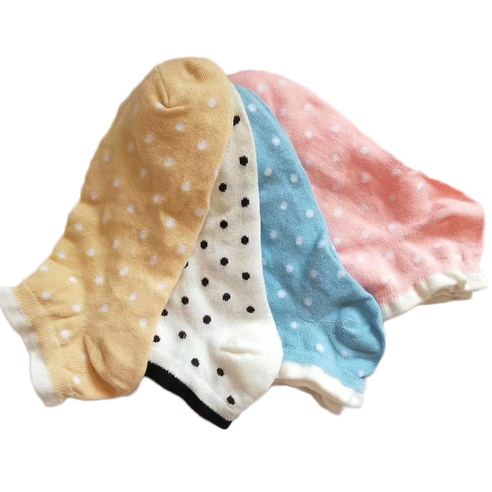 Anti-bacterial deodorize sweat absorbent cute women cotton ankle socks