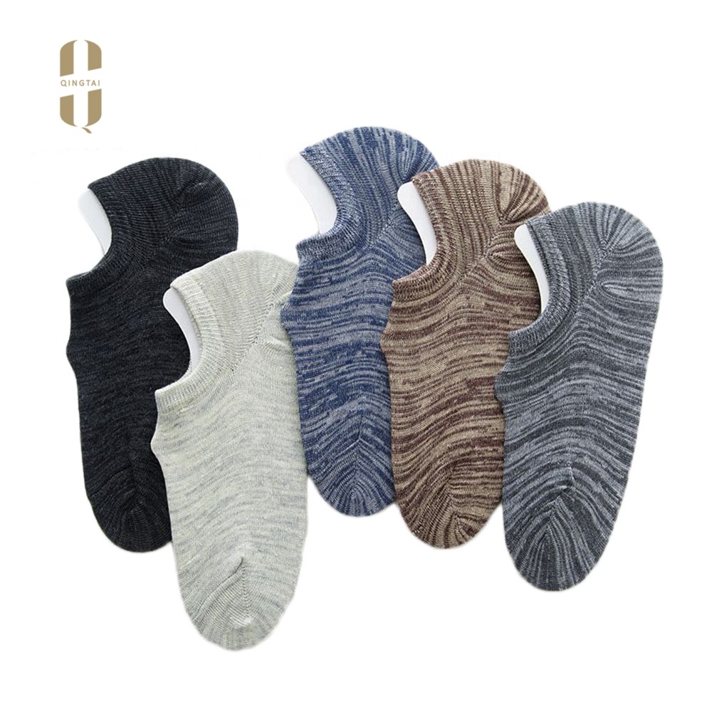 Wholesale 100 cotton comfortable invisible boat short socks for men